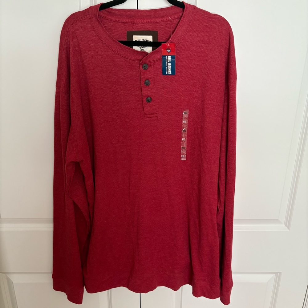 Reel Legends Red Long Sleeve Tee